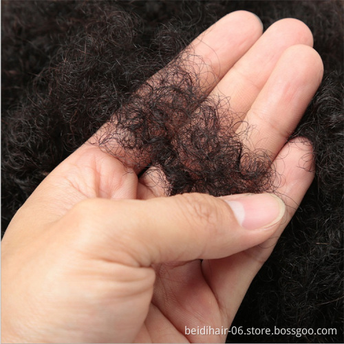 Afro Bulk Dreadlocks Human Hair Bulk Wicks Chignon Dreadlocks Afro Kinky Curly Hair Crochet Dreadlock